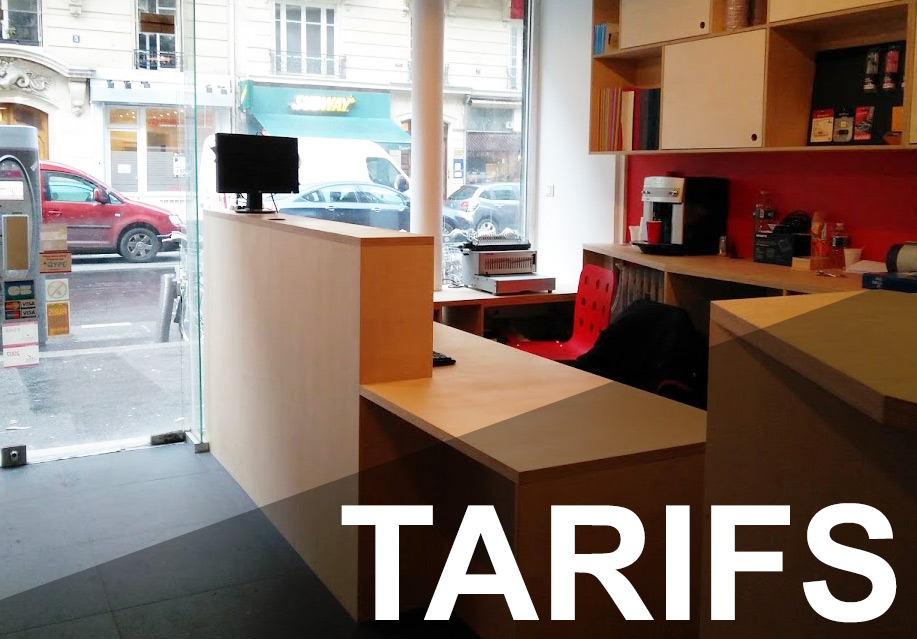 Tarifs impression cybercafe paris